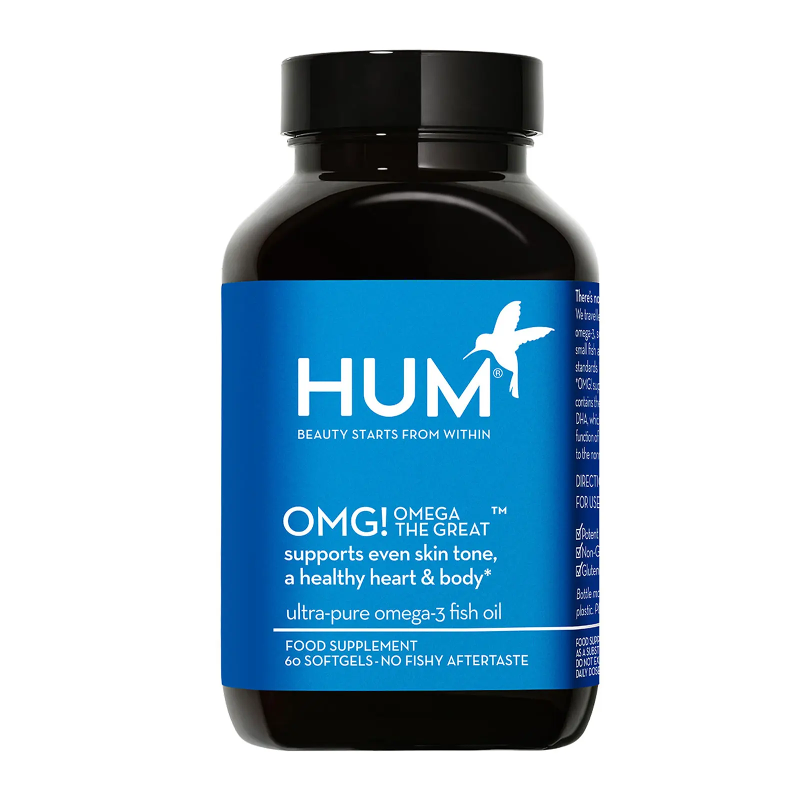 HUM Nutrition OMG! Omega the Great Fish Oil Supplement 60 softgels 30 days