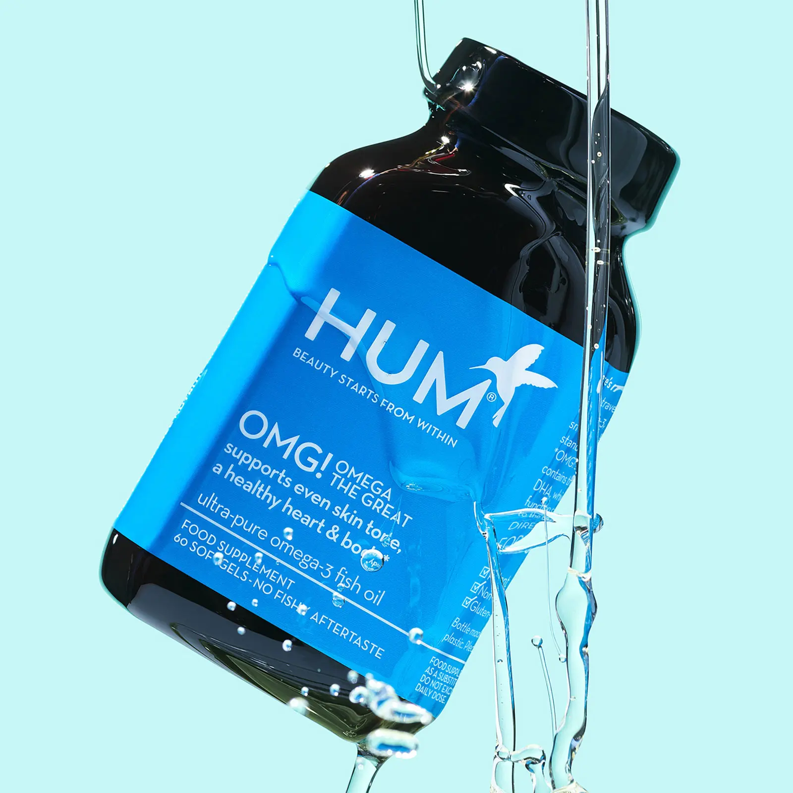 HUM Nutrition OMG! Omega the Great Fish Oil Supplement 60 softgels 30 days